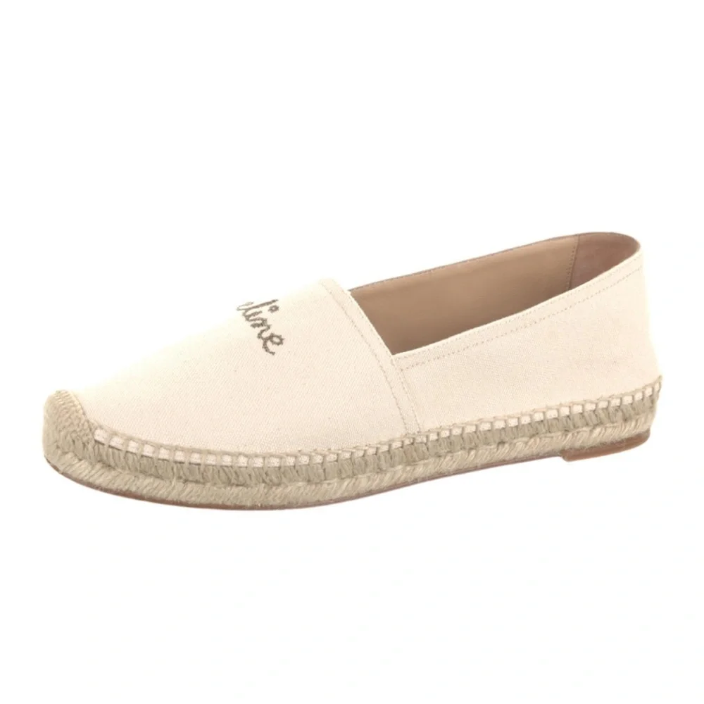 Celine | NIB Summer ‘20 Taillat Canvas Espadrilles in Natural - Size IT 41